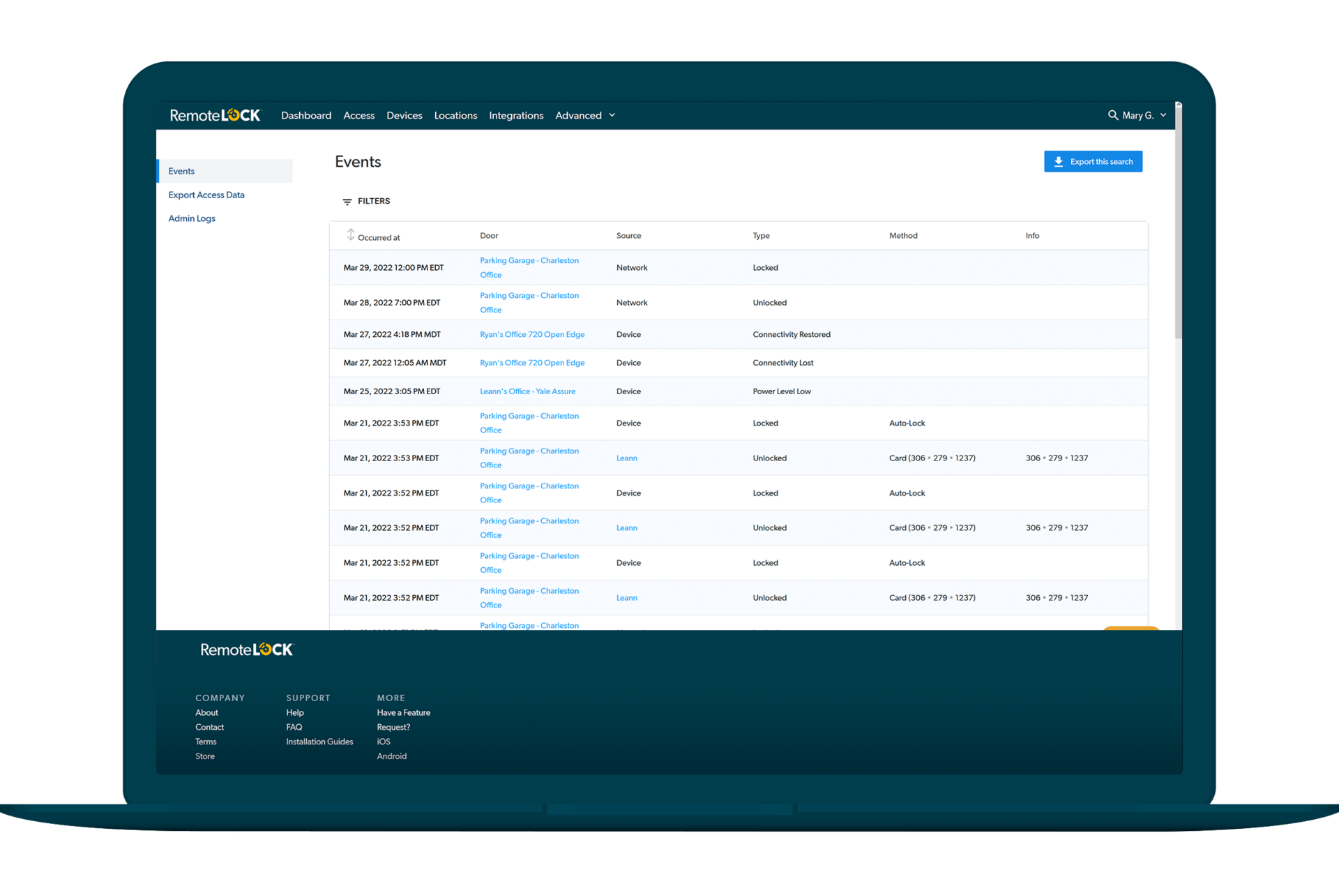 Our Software | RemoteLock