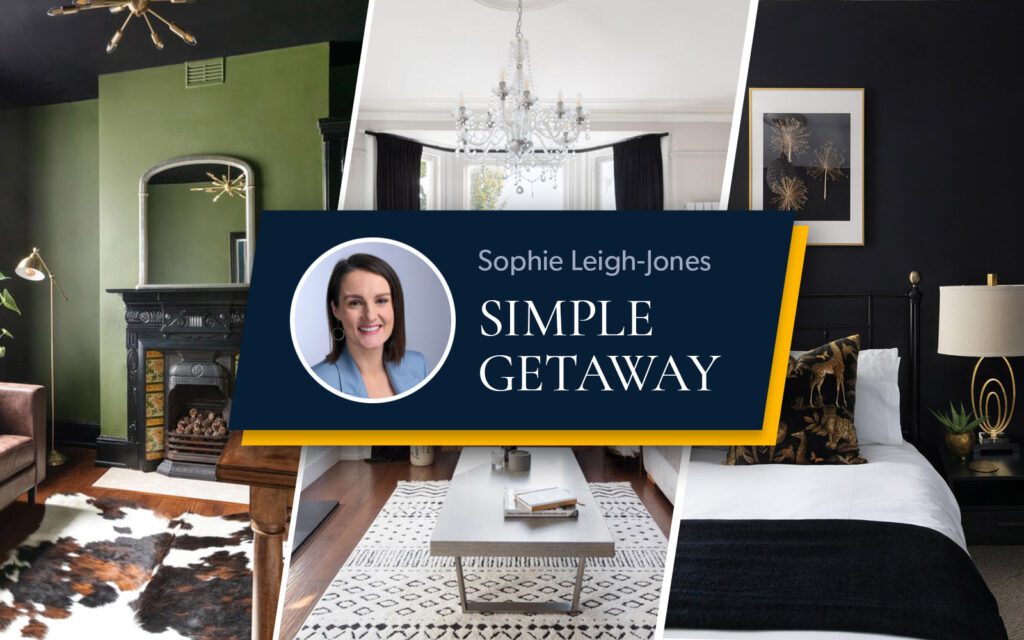 Examples of Sophie's Simple Getaway rentals secured with remote door locks.