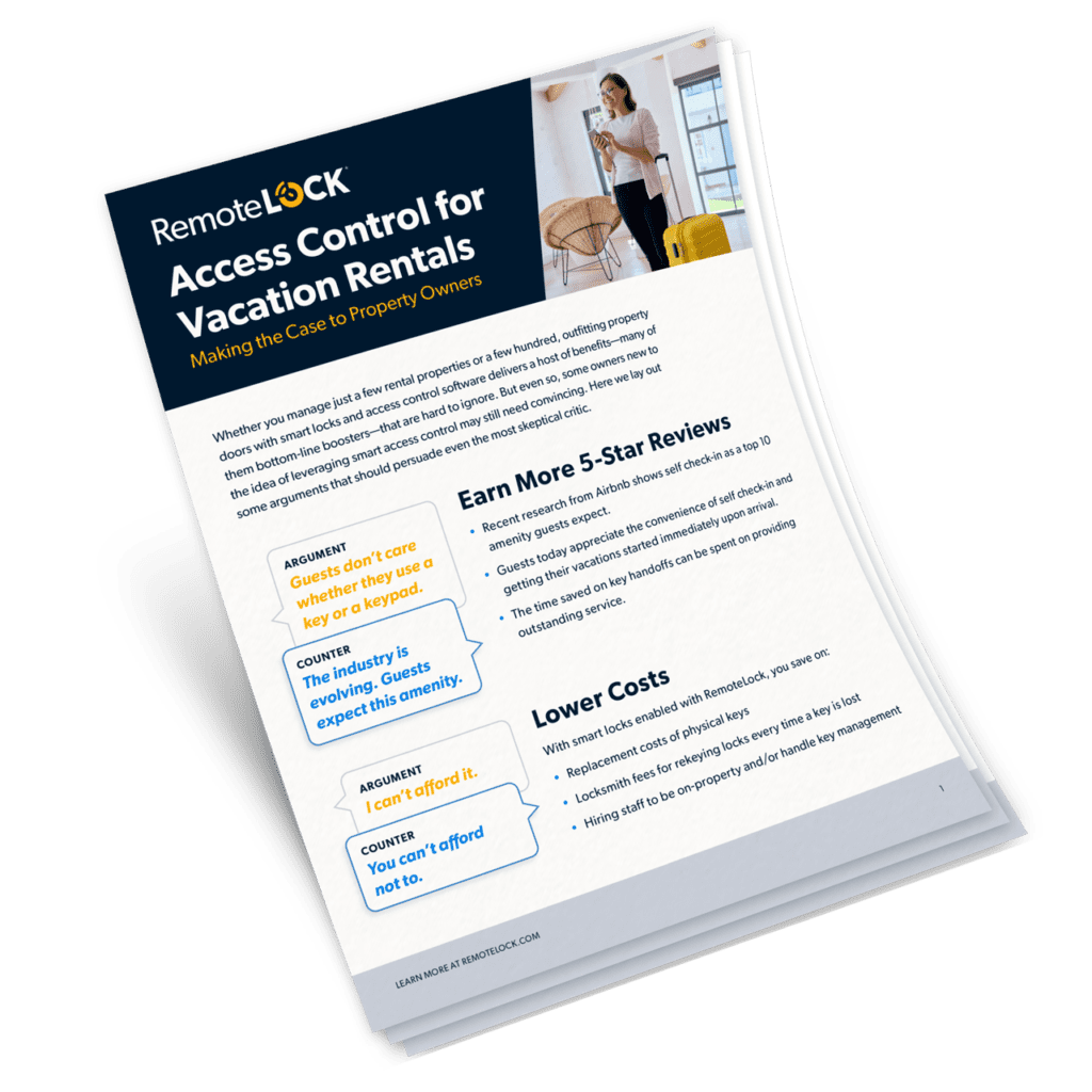 Access Control for Vacation Rentals: Making the Case to Property Owners Image