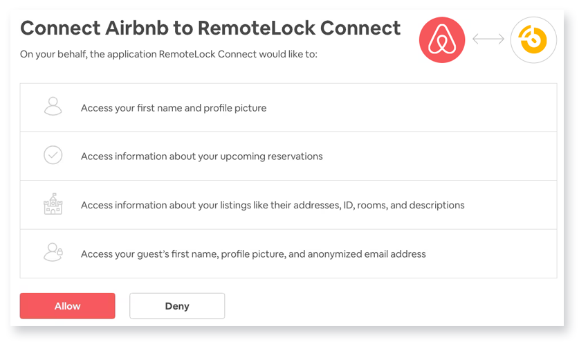 Airbnb Permissions Screenshot