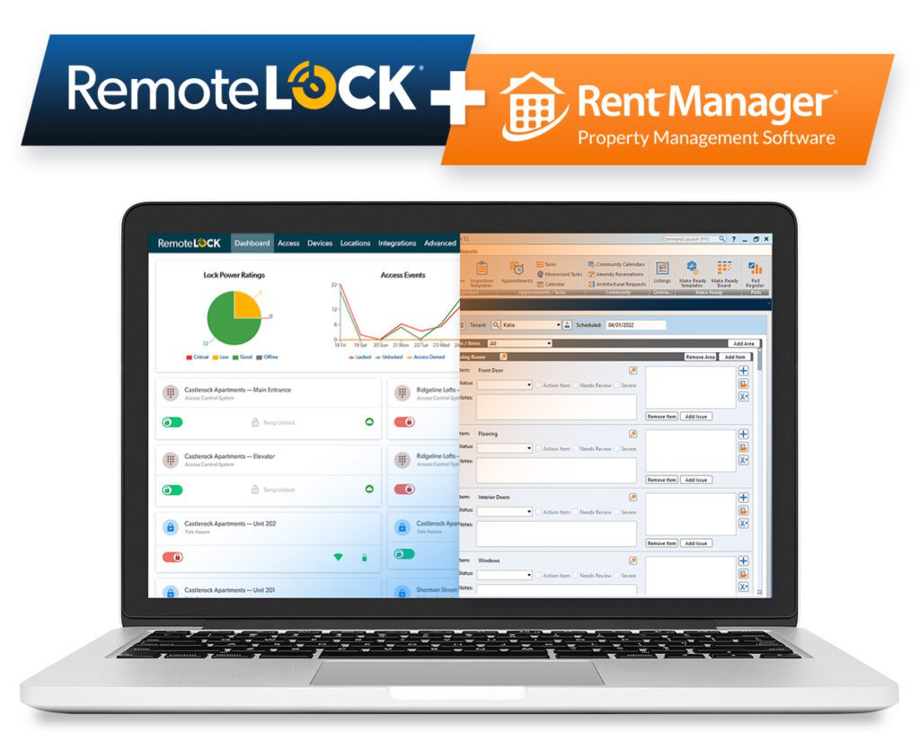 RemoteLock plus Rent Manager Screenshot