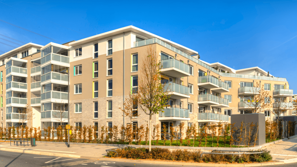 a large multifamily property with RemoteLock